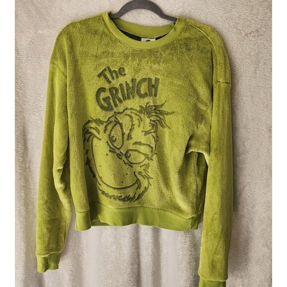 The Grinch sz M green soft pullover sweater Green Christmas dress up - Picture 1 of 4